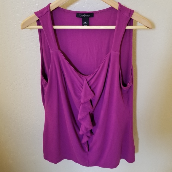 WHBM Dark Magenta Pink Sleeveless Top XL - Picture 5 of 5
